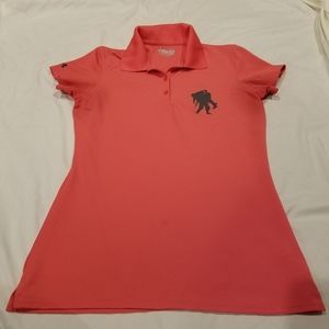 Under Armour pink wounded warrior polo  size S
